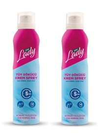 Derby Normal Ciltler İçin Koltuk Altı Bacak Kadın Tüy Dökücü Sprey 2 x 150 ml