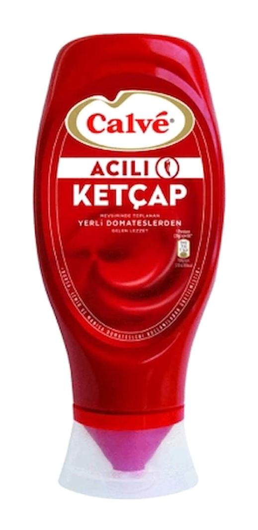 Calve Acılı Ketçap 4 x 400 gr
