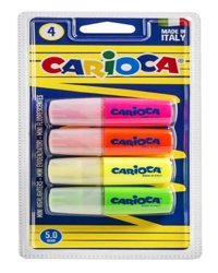 Carioca 4'lü Renkli Fosforlu Kalem Seti