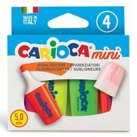 Carioca Mini 4'lü Renkli Fosforlu Kalem Seti