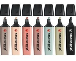 Stabilo Nature Colors 7'li Renkli Fosforlu Kalem Seti