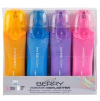 Serve Berry 4'lü Pastel Renkli Fosforlu Kalem Seti