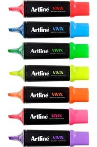 Artline Vivix 7'li Renkli Fosforlu Kalem Seti