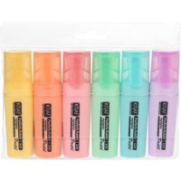 Kraf 6'lı Pastel Renkli Fosforlu Kalem Seti