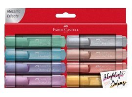 Faber-Castell 8'li Metalik Renkli Fosforlu Kalem Seti