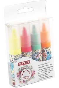Globox 4'lü Renkli Fosforlu Kalem Seti