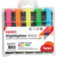 Noki Pvc 5'li Neon Renkli Fosforlu Kalem Seti