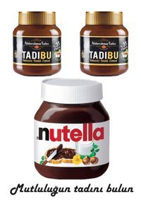 Abdurrahman Tatlıcı Tadıbu Kakaolu Fındık Ezmesi 2x330 gr + Nutella 750 gr
