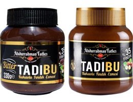 Abdurrahman Tatlıcı Tadıbu Bitter Fındık Ezmesi 330 gr + Tadıbu Kakaolu Fındık Ezmesi 330 gr
