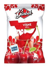 Günbak Vişne Meyve Aromalı Soğuk Içecek Tozu 10 Lt Vişne Suyu Için 450 gr Soğul Vişne Içecek Tozu