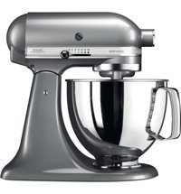 Kitchenaid Artisan Metal 300 W 4.8 lt Stand Hamur Yoğurma ve Mutfak Şefi Gümüş