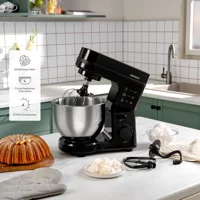 Karaca Maestrochef Stella Plastik 1500 W 5 lt Stand Hamur Yoğurma ve Mutfak Şefi Siyah
