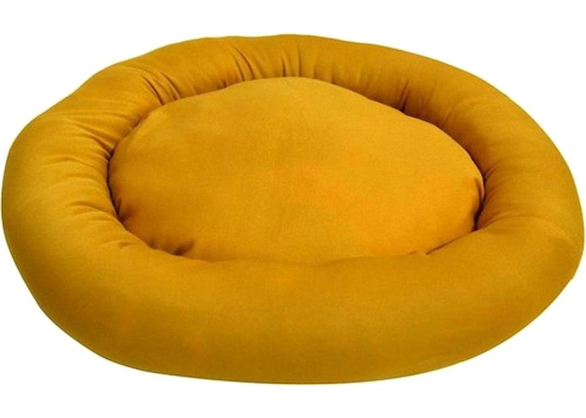 Bio Yıkanabilir Tek Fonksiyonlu 50 cm Minder Kedi Yatağı Sarı