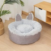 Lebeigo Yıkanabilir Tek Fonksiyonlu 35x35 cm Minder Kedi Yatağı Gri