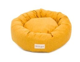 Pet Comfort Hotel Yıkanabilir Tek Fonksiyonlu 50 cm Minder Kedi Yatağı Sarı