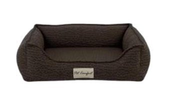 Pet Comfort Bravo Yıkanabilir Tek Fonksiyonlu 55x45 cm Sepet Kedi Yatağı Kahverengi