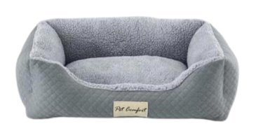Pet Comfort Bravo Yıkanabilir Tek Fonksiyonlu 55x45 cm Sepet Kedi Yatağı Gri