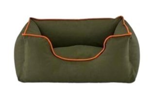 Pet Comfort Alpha Yıkanabilir Tek Fonksiyonlu 60x50 cm Sepet Kedi Yatağı Haki-Turuncu
