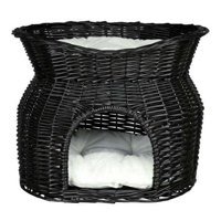 Trixie Yıkanabilir Çift Fonksiyonlu 54x43x37 cm Sepet Kedi Yatağı Siyah