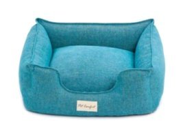 Pet Comfort Alpha Yıkanabilir Tek Fonksiyonlu 60x50 cm Sepet Kedi Yatağı Turkuaz