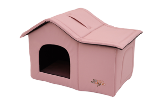 Jojo Pops Tek Fonksiyonlu 50x35x40 cm Üstü Kapalı Kedi Yatağı Pembe