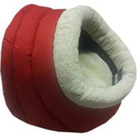 Bedspet Yıkanabilir Tek Fonksiyonlu 47x40x38 cm Mağara Kedi Yatağı Kırmızı