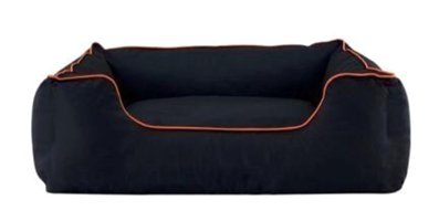 Pet Comfort Alpha Yıkanabilir Tek Fonksiyonlu 105x85 cm Sepet Kedi Yatağı Siyah-Turuncu