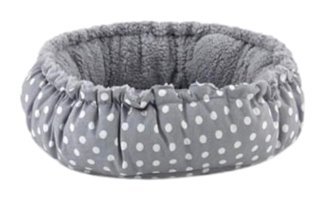 Pet Comfort Sunflower Yıkanabilir Tek Fonksiyonlu 60 cm Sepet Kedi Yatağı Beyaz - Gri