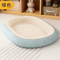 Lebeigo Yıkanabilir Tek Fonksiyonlu 50x40 cm Minder Kedi Yatağı Mavi