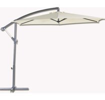 Sunfun Makaralı Açılır Kapanır Ampul Bahçe Şemsiyesi Krem