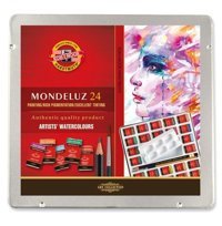 KohiNoor Modeluz Metal Kutu Tablet 24 Renk Sulu Boya