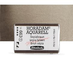 Schmincke Horadam Aquarell Tam Tablet Sepia Brown 663 S Sulu Boya