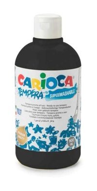 Carioca Tempera Siyah 500 ml Ko02702 Sulu Boya