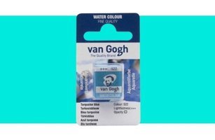 Van Gogh Turquoise Blue 522 Yarım Tablet Sulu Boya