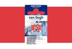 Van Gogh Permanent Red Light 370 Yarım Tablet Sulu Boya