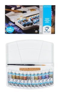 Talens Van Gogh Tüp 12 Renk x 10 ml Metallıc Sulu Boya