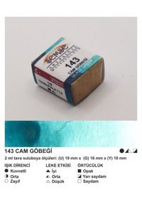 Şemse El Yapımı Sanatsal 12 Tava Cam Göbeği Taş Sulu Boya