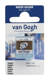 Talens Van Gogh 12 Tablet 416 Sepia Sulu Boya