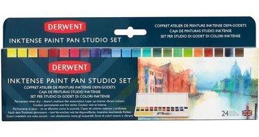 Derwent Inktense Paint Pan Studio 24'lü Sulu Boya