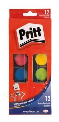 Pritt Büyük Boy 12 Renk Sulu Boya