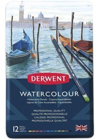 Derwent Watercolour Pencils 12'li Sulu Boya