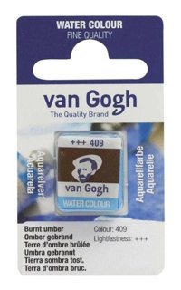 Talens Van Gogh 12 Tablet 409 Burnt Umber Sulu Boya
