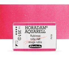 Schmincke Horadam Aquarell Tam Tablet Ruby Red 351 S.3 Sulu Boya