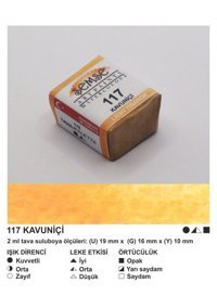 Şemse El Yapımı Sanatsal 12 Tava Kavun İçi Taş Sulu Boya