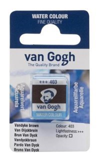 Talens Van Gogh Tablet 12 Vandyke Brown 403 Sulu Boya