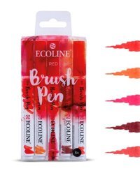 Talens Ecoline Brush Pen 5'li Kırmızı Tonlar Sulu Boya