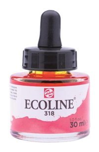 Talens Ecoline 30 ml Carmine 318 Sulu Boya