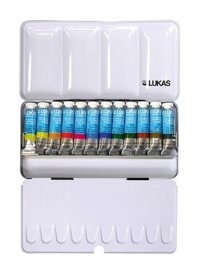 Lukas Artist Tüp 12 Renk x 10 ml Metal Kutu Sulu Boya