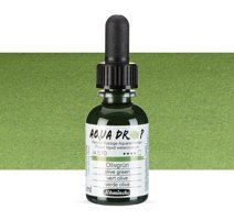 Schmincke Aqua Drop 30 ml Olive Green 570 Sulu Boya