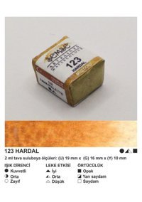 Şemse El Yapımı Sanatsal 12 Tava Hardal Taş Sulu Boya